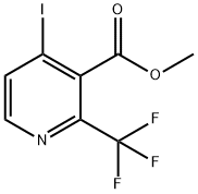 3-Pyridinecarboxylic acid, 4-iodo-2-(trifluoromethyl)-, methyl ester Structure