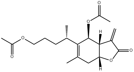 Di-O-acetylbritannilactone Structure