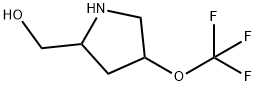 2-Pyrrolidinemethanol, 4-(trifluoromethoxy)- 구조식 이미지