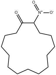 Cyclopentadecanone, 2-nitro- Structure