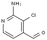 4-Pyridinecarboxaldehyde, 2-amino-3-chloro- 구조식 이미지