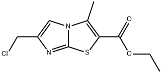 ethyl 6-(chloromethyl)-3-methylimidazo[2,1-b][1,3]thiazole-2-carboxylate Structure