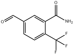 5-formyl-2-(trifluoromethyl)benzamide Structure