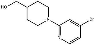 4-Piperidinemethanol, 1-(4-bromo-2-pyridinyl)- Structure