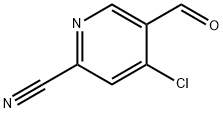 4-chloro-5-formylpyridine-2-carbonitrile Structure