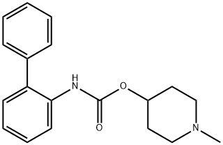 Carbamic acid, N-[1,1'-biphenyl]-2-yl-, 1-methyl-4-piperidinyl ester Structure