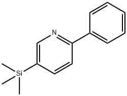 Pyridine, 2-phenyl-5-(trimethylsilyl)- Structure