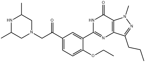 Des-N-Ethyl 3,5-DiMethylacetildenafil 구조식 이미지