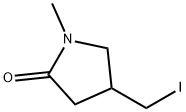 2-Pyrrolidinone, 4-(iodomethyl)-1-methyl- Structure
