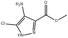 1H-Pyrazole-3-carboxylic acid, 4-amino-5-chloro-, methyl ester Structure