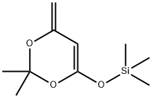 4H-1,3-Dioxin, 2,2-dimethyl-4-methylene-6-[(trimethylsilyl)oxy]- Structure