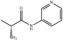 Propanamide, 2-amino-N-3-pyridinyl-, (2R)- Structure