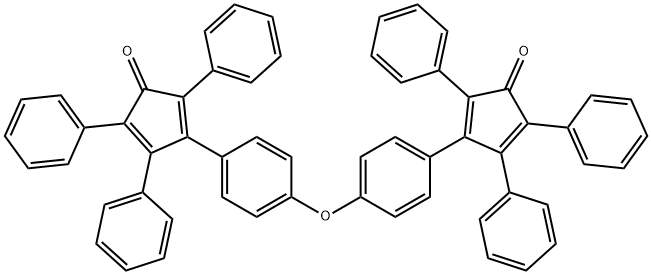 4,4’-[Oxybis(4,1-phenylene)]bis(2,3,5-triphenyl-2,4-cyclopentadienone) Structure