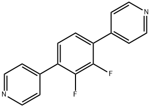 Pyridine, 4,4'-(2,3-difluoro-1,4-phenylene)bis- 구조식 이미지