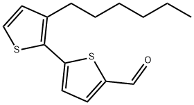 3'-hexyl-2,2'-bithiophene-5-carbaldehyde Structure