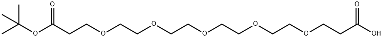 Acid-PEG5-t-butyl ester 구조식 이미지