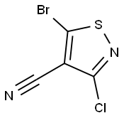 5-bromo-3-chloro-1,2-thiazole-4-carbonitrile Structure