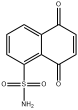 1-Naphthalenesulfonamide, 5,8-dihydro-5,8-dioxo- Structure