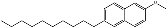 Naphthalene, 2-decyl-6-methoxy- Structure