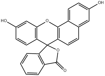 Spiro[7H-benzo[c]xanthene-7,1'(3'H)-isobenzofuran]-3'-one, 3,10-dihydroxy- Structure