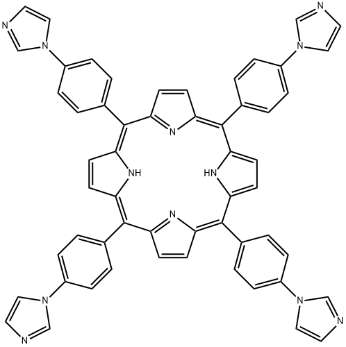 5,10,15,20-Tetrakis(4-(1H-imidazol-1-yl)phenyl)porphyrin Structure