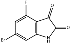 6-bromo-4-fluoroindoline-2,3-dione Structure