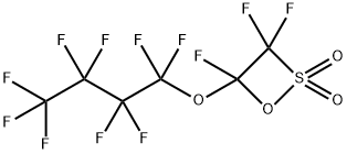 1,2-Oxathietane, 3,3,4-trifluoro-4-(1,1,2,2,3,3,4,4,4-nonafluorobutoxy)-, 2,2-dioxide Structure