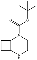 2,5-Diazabicyclo[4.2.0]octane-2-carboxylic acid, 1,1-dimethylethyl ester 구조식 이미지