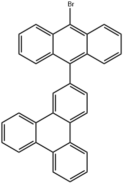 Triphenylene, 2-(10-bromo-9-anthracenyl)- Structure