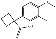 1-(4-methoxy-3-methylphenyl)cyclobutane-1-carboxylic acid Structure