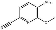 2-Pyridinecarbonitrile, 5-amino-6-methoxy- Structure