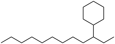 Cyclohexane, (1-ethyldecyl)- Structure