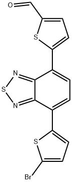 2-Thiophenecarboxaldehyde, 5-[7-(5-bromo-2-thienyl)-2,1,3-benzothiadiazol-4-yl]- Structure