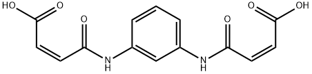 (Z)-4,4'-(1,3-phenylenediimino)bis[4-oxoisocrotonic] acid  구조식 이미지