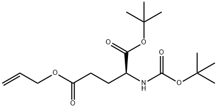 L-Glutamic acid, N-[(1,1-dimethylethoxy)carbonyl]-, 1-(1,1-dimethylethyl) 5-(2-propen-1-yl) ester Structure