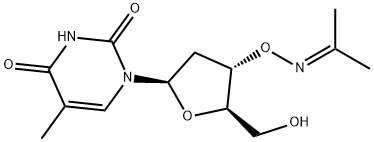 Thymidine, 3'-O-[(1-methylethylidene)amino]- Structure