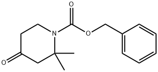 1-Piperidinecarboxylic acid, 2,2-dimethyl-4-oxo-, phenylmethyl ester Structure