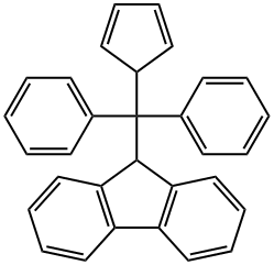 9H-Fluorene, 9-(2,4-cyclopentadien-1-yldiphenylmethyl)- Structure