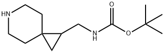 tert-butyl N-({6-azaspiro[2.5]octan-1-yl}methyl)carbamate Structure