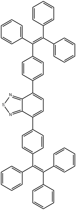 2,1,3-Benzothiadiazole, 4,7-bis[4-(1,2,2-triphenylethenyl)phenyl]- 구조식 이미지