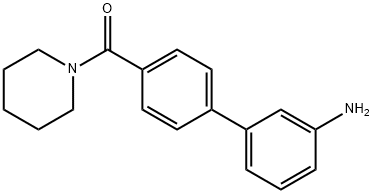 3-{4-[(Piperidin-1-yl)carbonyl]phenyl}aniline Structure