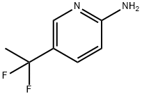 2-Pyridinamine, 5-(1,1-difluoroethyl)- 구조식 이미지