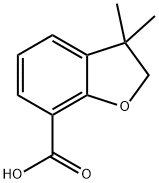 7-Benzofurancarboxylic acid, 2,3-dihydro-3,3-dimethyl- Structure