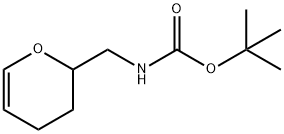 Carbamic acid, N-[(3,4-dihydro-2H-pyran-2-yl)methyl]-, 1,1-dimethylethyl ester Structure