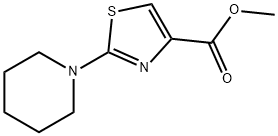 4-Thiazolecarboxylic acid, 2-(1-piperidinyl)-, methyl ester Structure