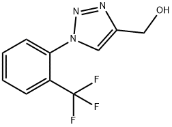 1H-1,2,3-Triazole-4-methanol, 1-[2-(trifluoromethyl)phenyl]- Structure