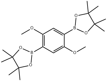OC1801, 2,2'-(2,5-Dimethoxy-1,4-phenylene)bis(4,4,5,5-tetramethyl-1,3,2-dioxaborolane) 구조식 이미지