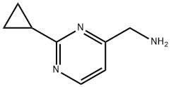 1-(2-cyclopropylpyrimidin-4-yl)methanamine Structure