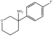 2H-Pyran-3-amine, 3-(4-fluorophenyl)tetrahydro- Structure