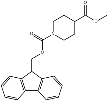 1-(9H-Fluoren-9-ylmethyl) 4-methyl piperidine-1,4-dicarboxylate Structure